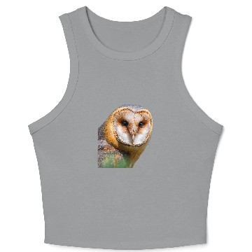 Discover Owl Pet Barn Owl Bird Ornithology Crop Tank Top