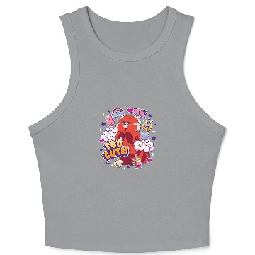 Discover Panda Pet Turning Red Too Cute Red Panda Crop Tank Top