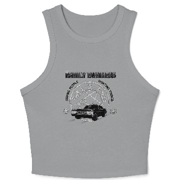 Discover Supernatural Saving People and Hunting Things Crop Tank Top