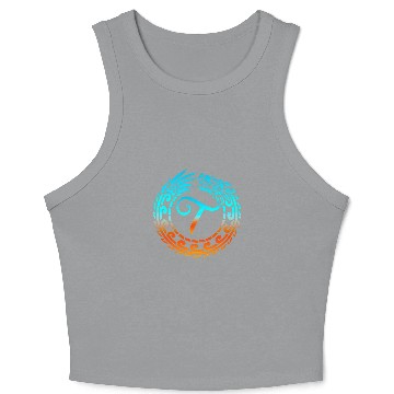Discover Dragon Pet Tribal Dragon Initial Letter T Monogram Boho Crop Tank Top