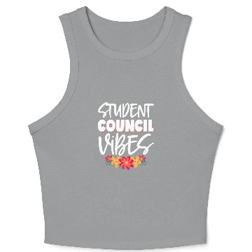 Discover Student Council Vibes Crop Tank Top