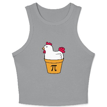 Discover Funny Math Chicken Pot Pi Chicken Pot Pie Crop Tank Top