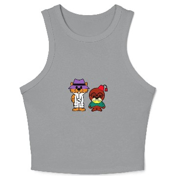 Discover Squirrel Pet secret squirrel and morocco mole Crop Tank Top
