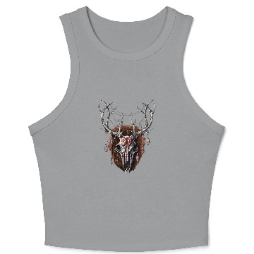 Discover Wendigo Cryptid Creature Horror Cryptozoology Monster Crop Tank Top