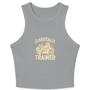 Discover 80s Classic Motorcycle For Old Racer Classically Trained Crop Tank Top