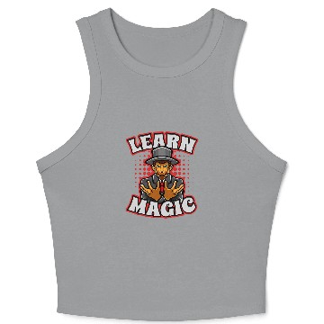 Discover Funny Learn Magic Magician Monkey Talented Ape Crop Tank Top