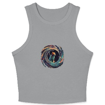 Discover Astronaut Outer Space Kitty on Galaxy Cat Lover Crop Tank Top