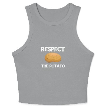 Discover Respect The Potato 2Funny Vegetable Root Potatoes Pun 28 Crop Tank Top