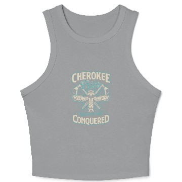 Discover Cherokee Tribe We Are Not Conquered Native American 2 Crop Tank Top