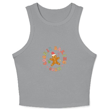 Discover Cookie Baking Crew Christmas Festive Holiday Baking Design Crop Tank Top