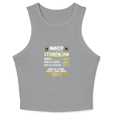 Discover Beekeeper Hourly Beekeeper Zeidler Beekeeping Profession Crop Tank Top