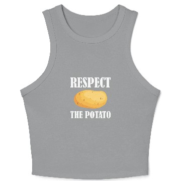 Discover Respect The Potato 2Funny Vegetable Root Potatoes Pun Crop Tank Top
