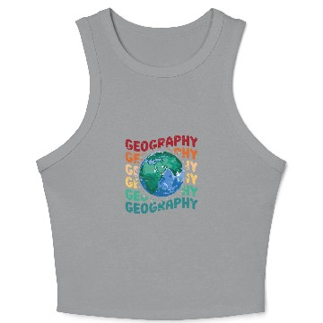 Discover Geography Earth Science Students Geology Study Crop Tank Top