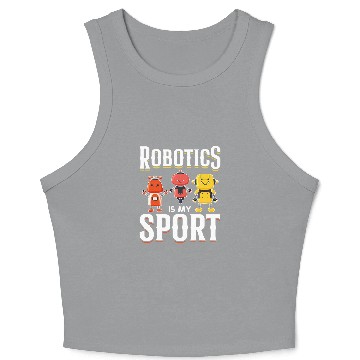 Discover Robotics Kids Robot Boys Robots Crop Tank Top