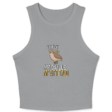 Discover Quail Breeding Funny Novelty Gift Idea Crop Tank Top
