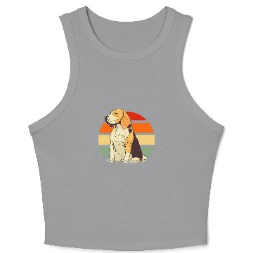 Discover British Dog Breed Beagle Crop Tank Top