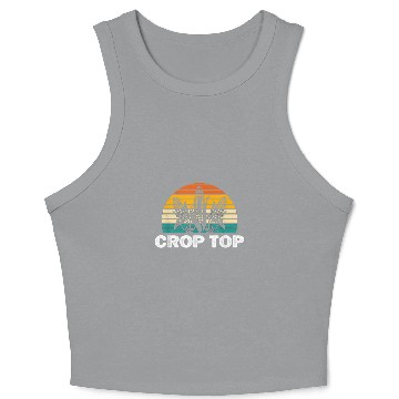Discover Crop Top Corn Funny Maize Corn Lover Farmer Retro Crop Tank Top