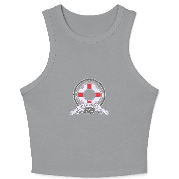 Discover Help Angel 2Life Buoy Bathmaster Lifeguard Crop Tank Top