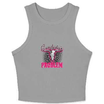 Discover Leopard Somebodys Problem Bull Skull Western Country Cowboy Crop Tank Top