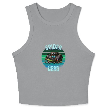 Discover Regal Jumping Spider Grunge Spooder Spider Nerd Pet Spider Crop Tank Top