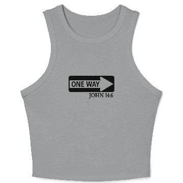 Discover ONE WAY JOHN 14:6 Crop Tank Top