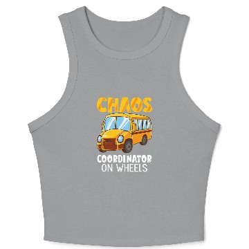 Discover Funny School Bus Driver Appreciation anniversary 4 Crop Tank Top