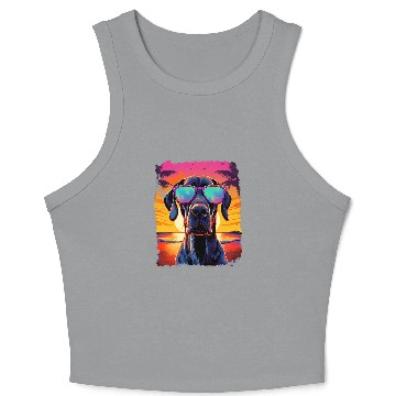 Discover Great Dane Hawaiian Crop Tank Top