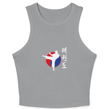 Discover Great Tae Kwon Do Fighter Design Korea Ying Yang Crop Tank Top