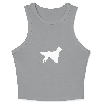 Discover English Setter 1 Crop Tank Top