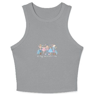 Discover In My Nutcracker Era Christmas Nutcracker Ballet Festive Crop Tank Top