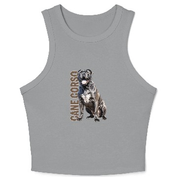 Discover Cane Corso Watercolor Crop Tank Top