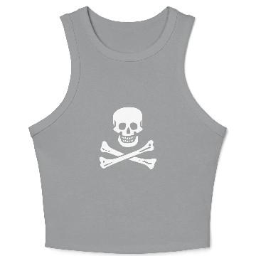 Discover Sam Bellamy Pirate Flag Crop Tank Top