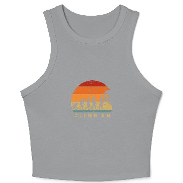 Discover Climbing Evolution Bouldering Climbing Mountaineers Crop Tank Top