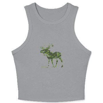 Discover PAX Marshy Camo Moose Crop Tank Top