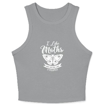 Discover Moth Insect Gift Cute Larvae Eggs 25 Crop Tank Top