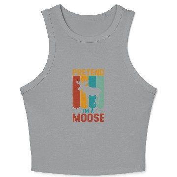 Discover Pretend im a moose halloween Crop Tank Top