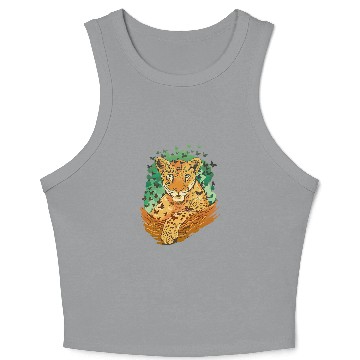 Discover Leopard And Butterflies Butterfly Wings Flying Insect Bug Crop Tank Top