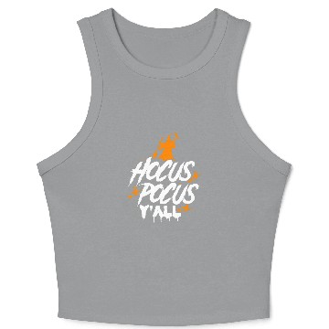 Discover Hocus Pocus Yall Witch Halloween Witch Party Quote Crop Tank Top