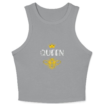 Discover Queen Bee Crown Bee Keeper Outfit Beekeeping Crop Tank Top