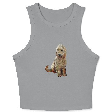 Discover Golden Doodle Dog Crop Tank Top