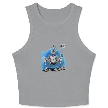 Discover Mr Hands Creepy Creature Art Crop Tank Top