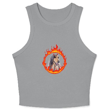 Discover Devil Dog Afghan Hound 1 Crop Tank Top