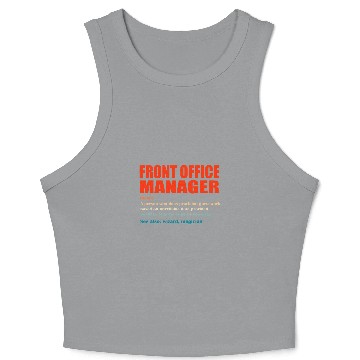 Discover Front Office Manager vintages Definition Wizard Magician Crop Tank Top
