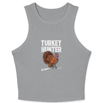 Discover Turkey Hunter Thanksgiving Turkey Hunting Crop Tank Top
