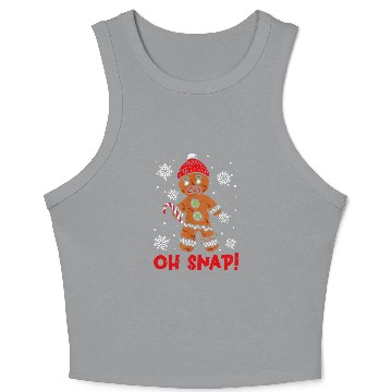 Discover Gingerbread Man Oh Snap Christmas Funny Cookie Baking Gift Crop Tank Top