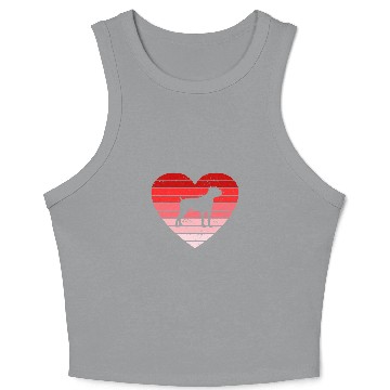 Discover Retro style Valentines day Cane Corso Lover Gift Crop Tank Top