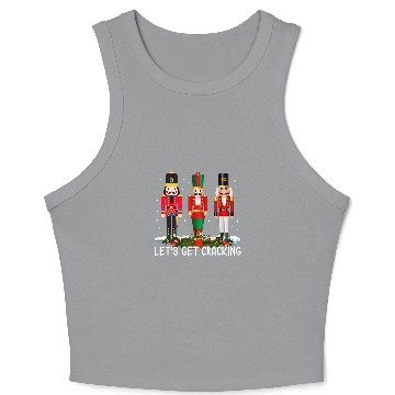Discover Lets Get Cracking Christmas Nutcracker Ballet Festive Gift Crop Tank Top