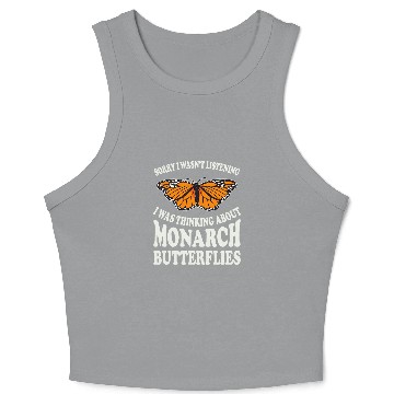 Discover Monarch Butterfly Wings Entomology Crop Tank Top