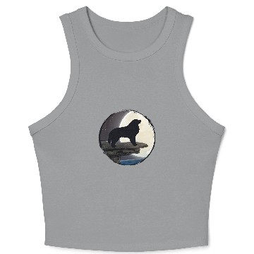 Discover Pyrenean Mountain Dog Retro 31 Crop Tank Top
