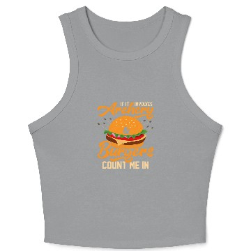 Discover If It Involves Archery Burgers Count Me In Archer Bow Crop Tank Top